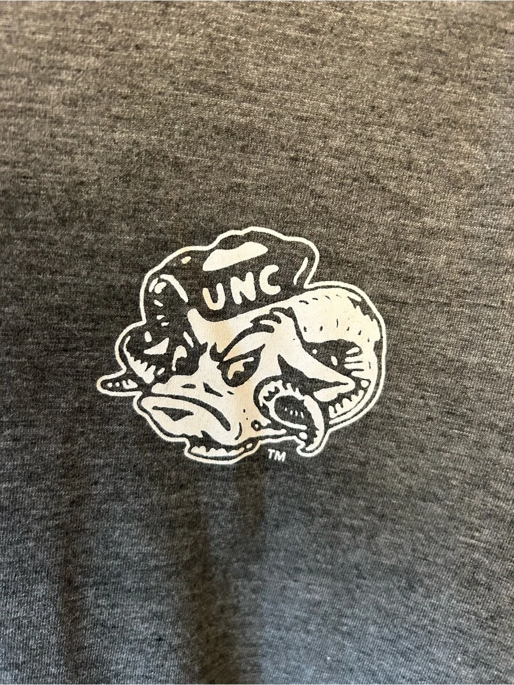 Nike UNC Raglan Long Sleeve Tee - Light Blue & Charcoal